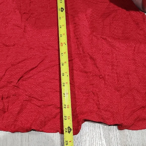 Red Puff-Sleeve Tie-Back Mini Dress - Picture 7 of 10